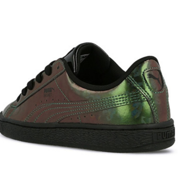 Puma Basket green holographic size 5c - Picture 6 of 6